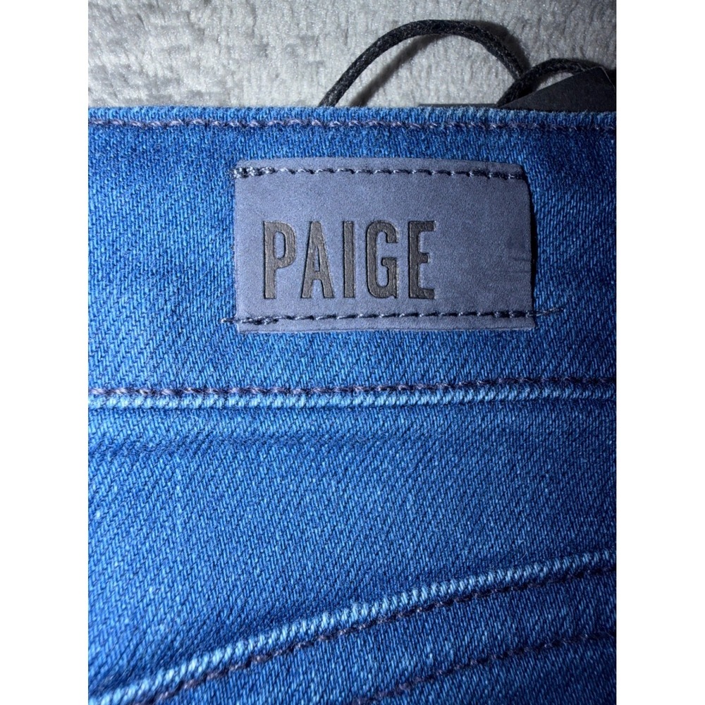 NWT PAIGE Deirdre Denim Skirt Frenchie No Whiskers Blue Pencil Midi Size 29 - Picture 11 of 12